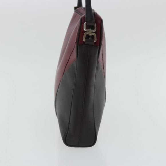 PRADA Shoulder Bag Leather Red Silver Auth bs19227 - Picture 4 of 16